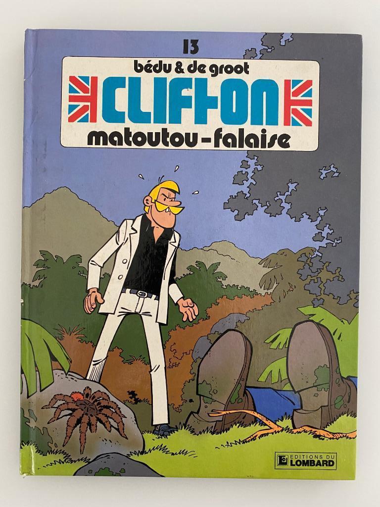Clifton 13 Matoutou-Falaise EO 1990 avec dédicace Bédu, Enlèvement ou Envoi, Une BD, Utilisé, Bédu / De Groot