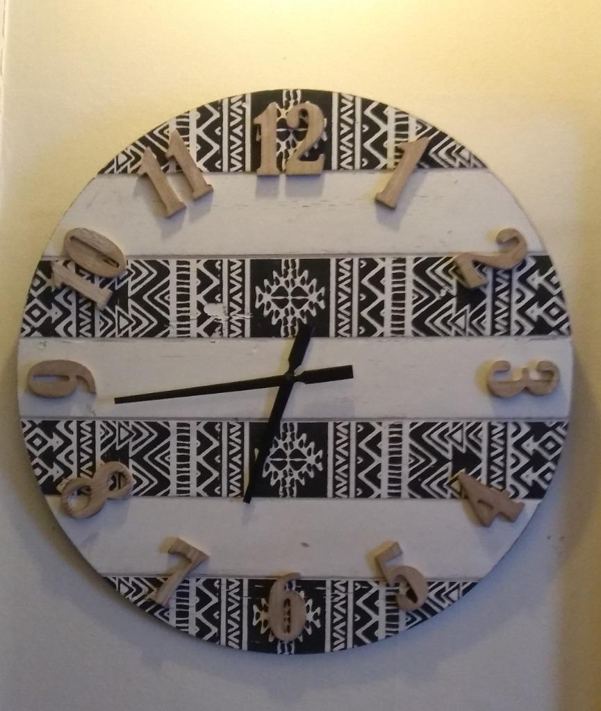 Decoratieve wandklok 60cm, Ophalen of Verzenden, Nieuw, Analoog, Wandklok