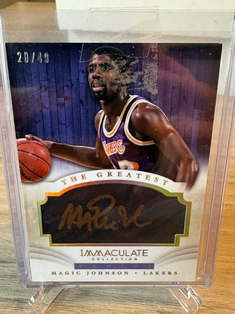 Panini immaculate 2013 magic Johnson auto /49, Ophalen of Verzenden, Zo goed als nieuw