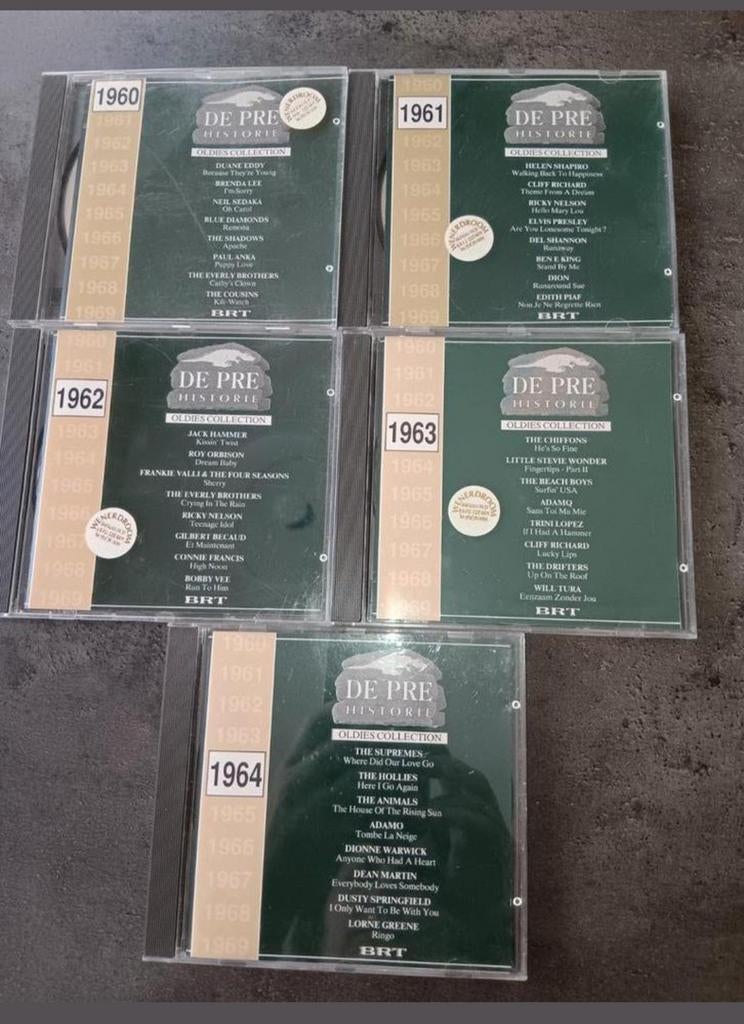 5 cd's  de prehistorie jaren 60 tem 64, Enlèvement ou Envoi, Comme neuf