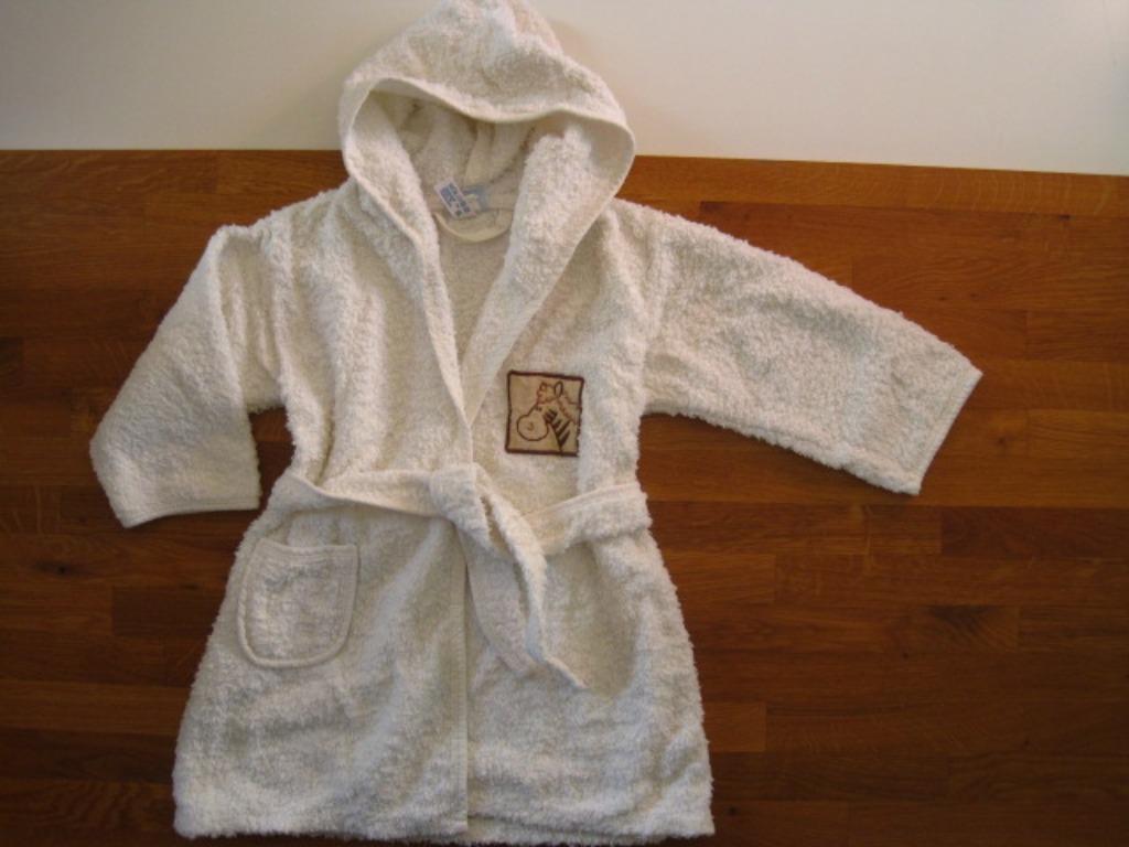 Peignoir blanc avec cheval taille 86 - 92, Enlèvement ou Envoi, Utilisé