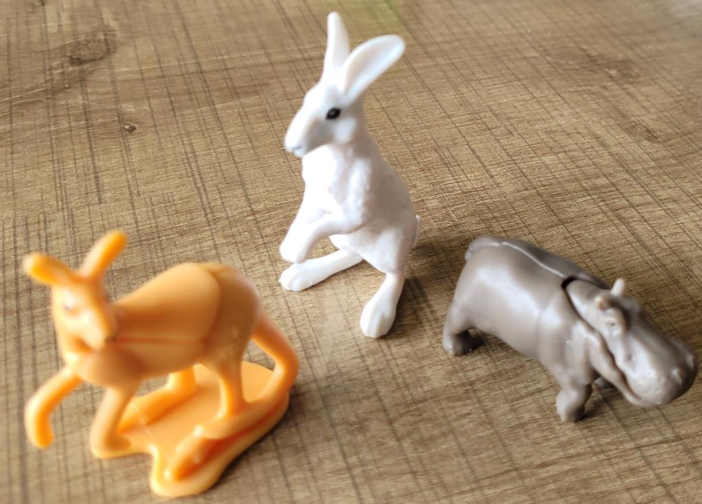 3 miniatuur diertjes reeks Kindersurprise, Ophalen of Verzenden, Zo goed als nieuw