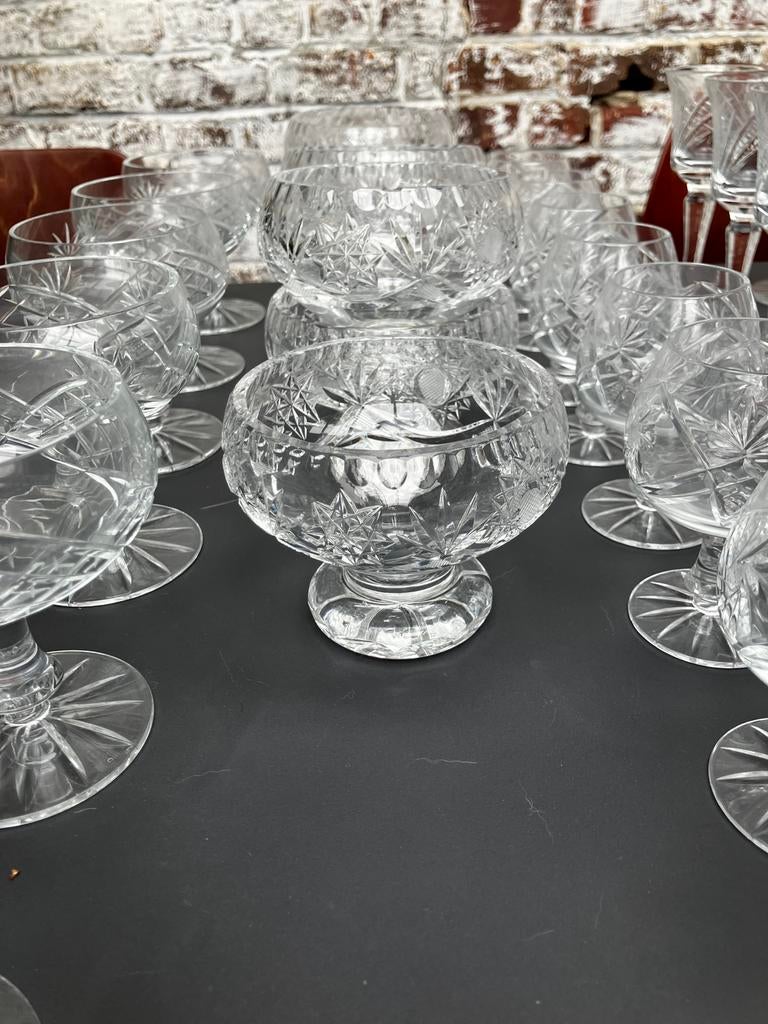 Set kristallen glazen bowls en coupes, Antiek en Kunst, Ophalen