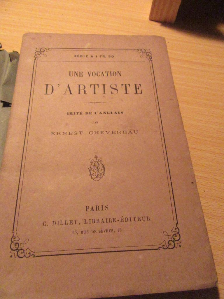 une vocation d'artiste Ernest Chevereau Paris 1867, Ophalen