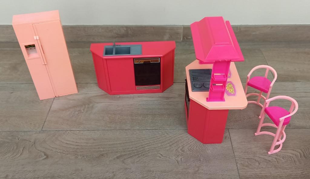 Barbie keuken vintage 90's, Ophalen of Verzenden, Gebruikt, Barbie