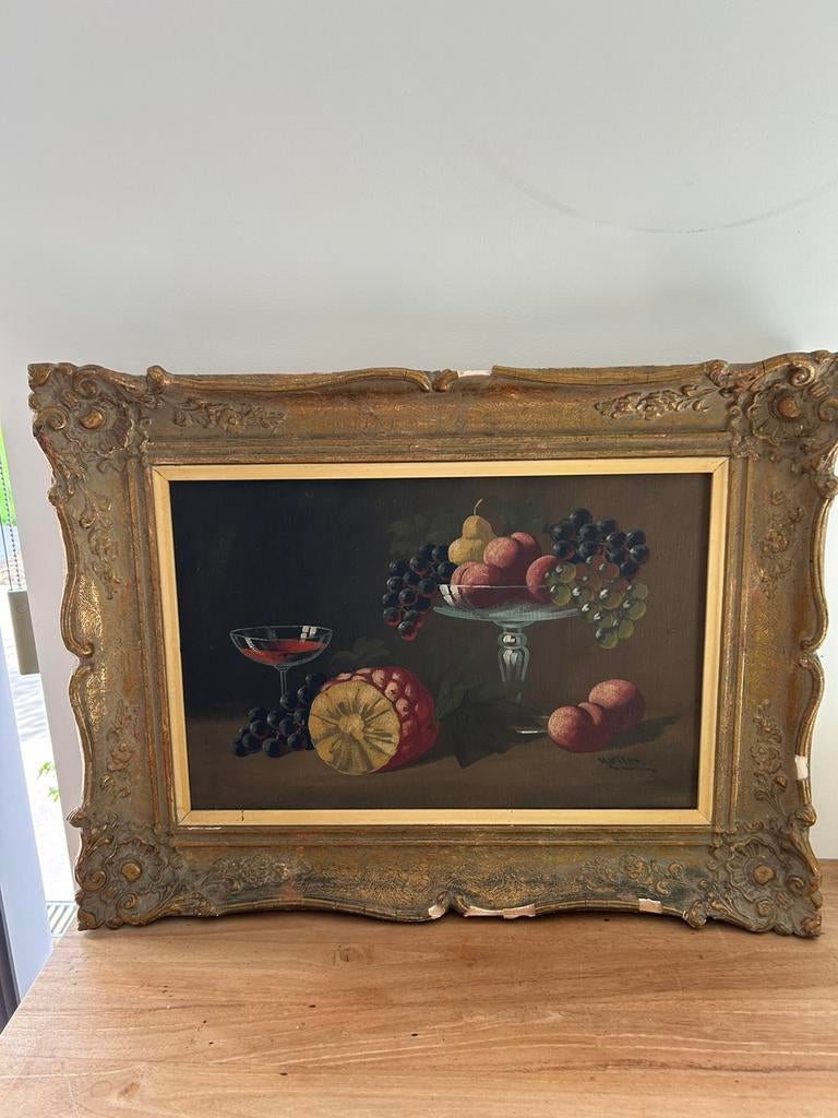 Ancien tableau peinture signé 80/60cm, Ophalen