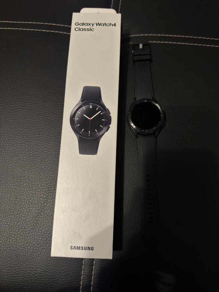 Galaxy Watch 4 Classic, Gebruikt, Zwart, Ophalen of Verzenden, Samsung