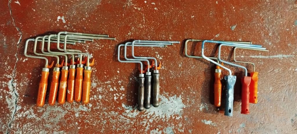 Verfrolhouders, Bricolage & Construction, Matériel de peinture, Enlèvement, Comme neuf, Rouleau à peinture