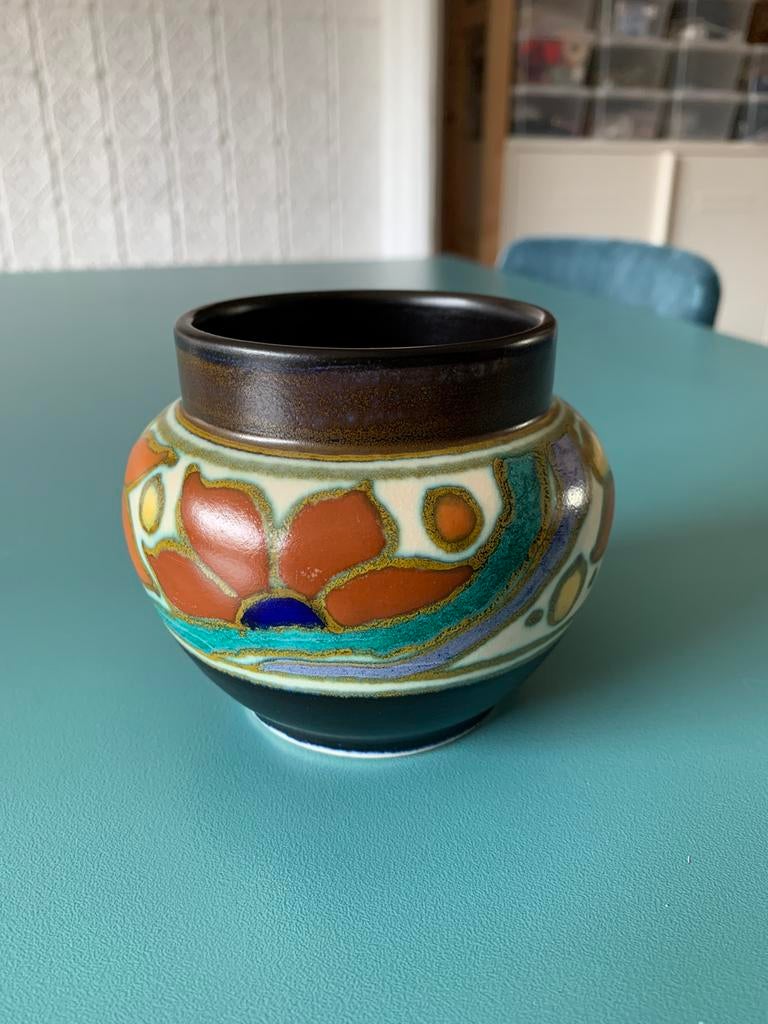 Vase Gouda Holland Plazuid, Antiquités & Art, Antiquités | Céramique & Poterie, Enlèvement ou Envoi
