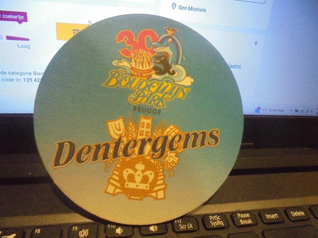 Dentergems - 30 jaar boudewijnpark, Ophalen of Verzenden, Zo goed als nieuw, Viltje(s), Overige merken