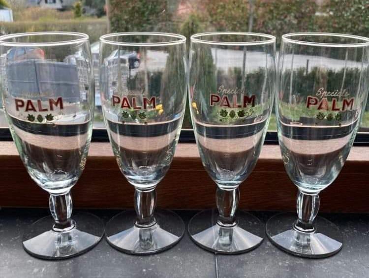 Lot de 4 verres "palm", Ophalen of Verzenden, Zo goed als nieuw