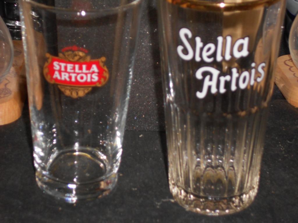 Bierglazen.Stella Artois.Palm.Grolsch.Gouden Carolus.D 84, Collections, Marques de bière, Enlèvement ou Envoi, Comme neuf, Bouteille(s)