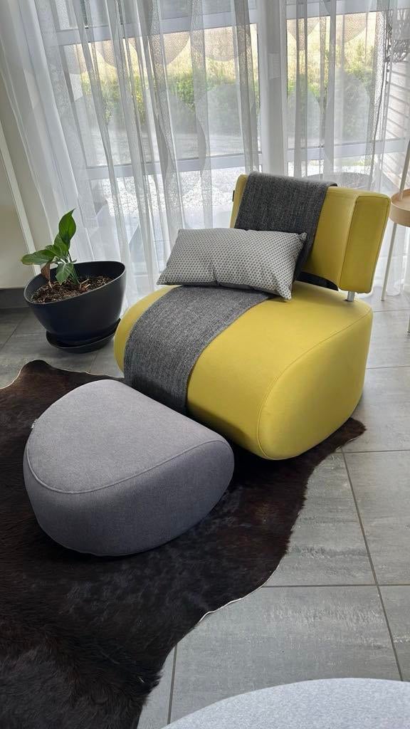 Fauteuil à bascule et pouf, 75 à 100 cm, Moins de 150 cm, Une personne, Contemporain