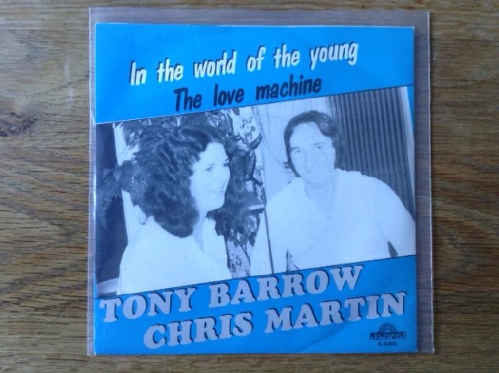 single tony barrow & chris martin, Ophalen of Verzenden, Pop