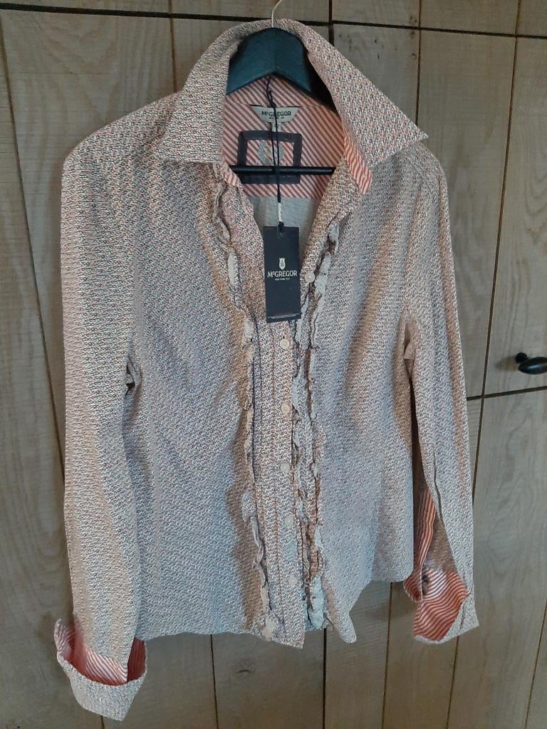 NIEUW! Hemd McGregor Mt42 (nwpr 99.95eur), Kleding | Dames, Wit, Maat 42/44 (L), Mc Gregor, Nieuw