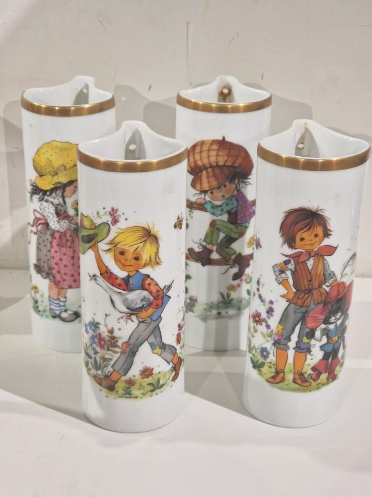 Set van 4 Waterverdampers kindermotief getekend Gottschlich, Doe-het-zelf en Bouw, Verwarming en Radiatoren, Ophalen of Verzenden