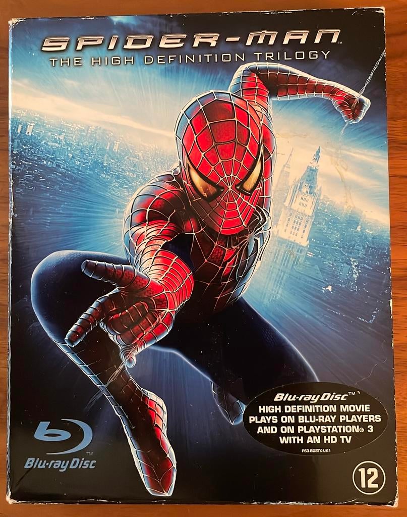Blu-Ray Spiderman Trilogy Tobey Maguire - Kirsten Dunst, Cd's en Dvd's, Blu-ray, Ophalen of Verzenden, Zo goed als nieuw