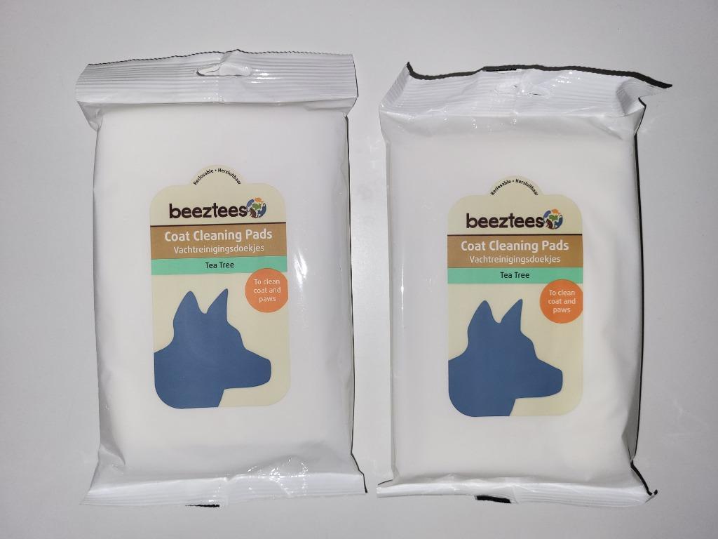 Beeztees coat cleaning pads 2x 40 st vachtreinigingsdoekjes, Ophalen of Verzenden, Nieuw