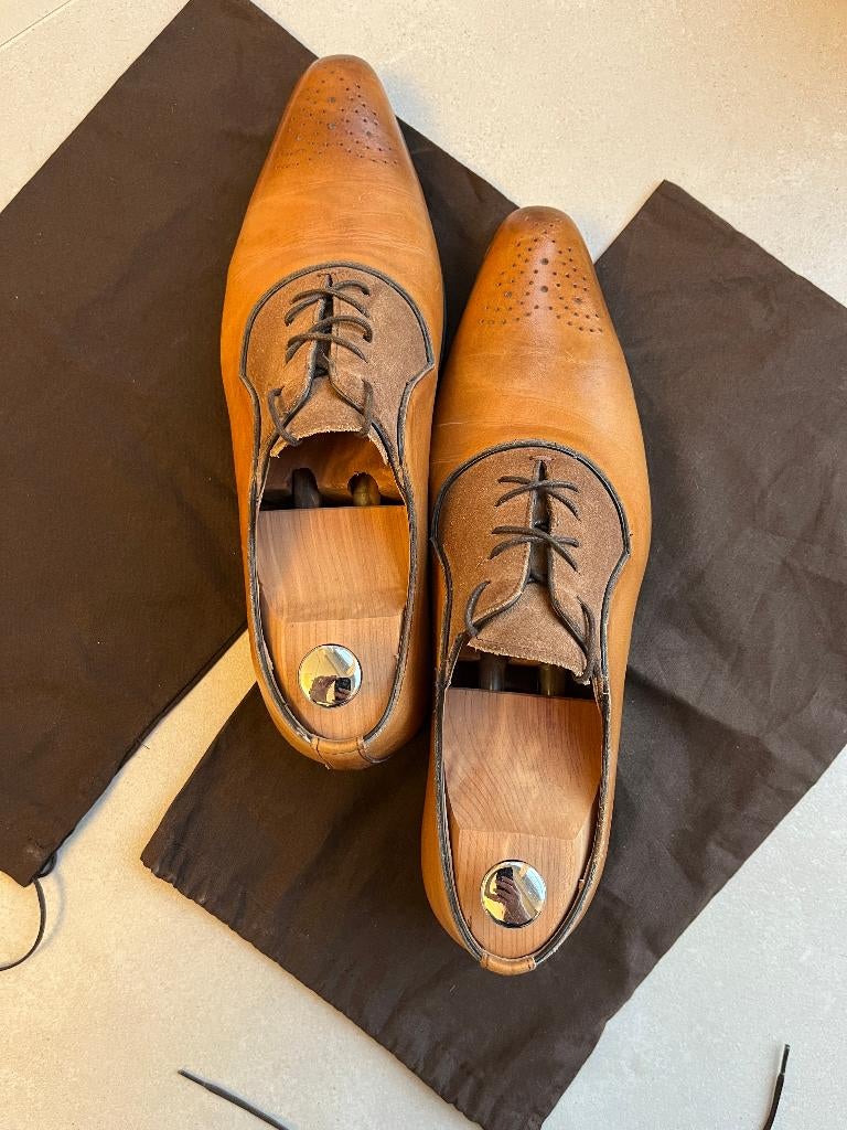 Chaussures Jalmau cuir nubuck, Ophalen, Nieuw, Veterschoenen, Bruin
