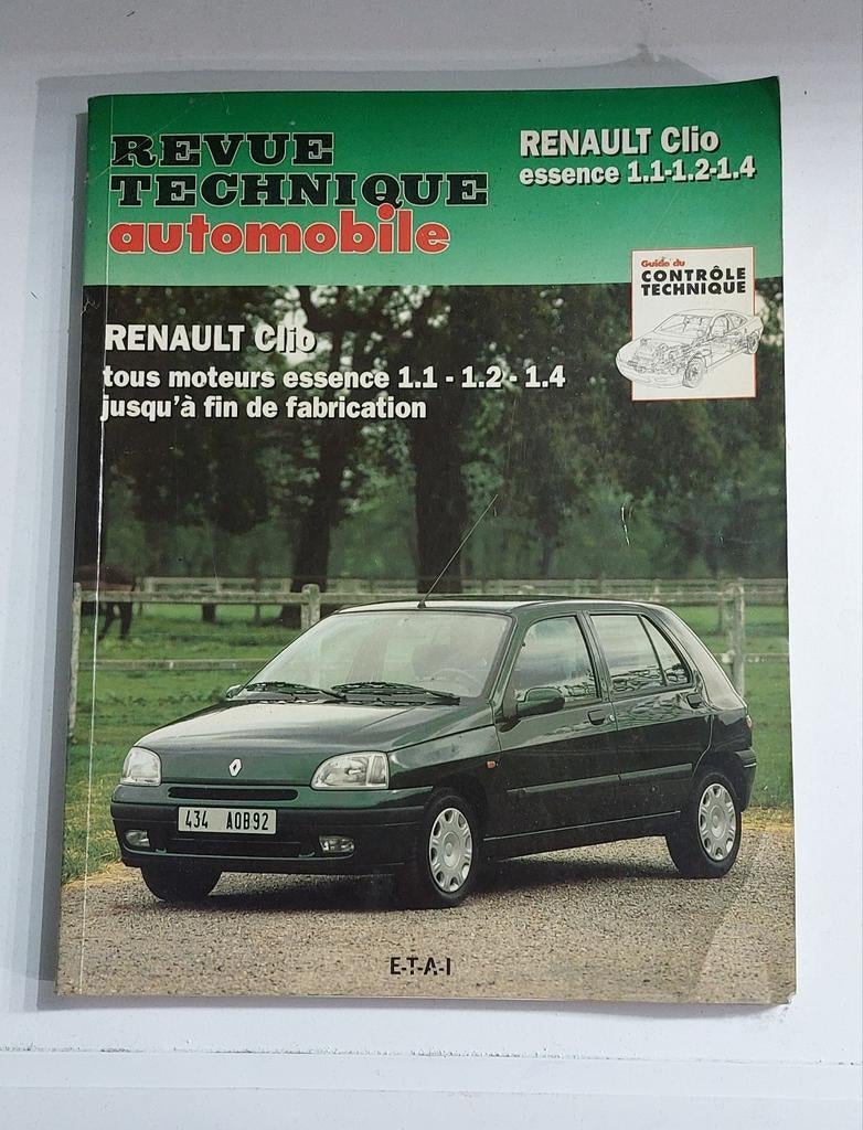 Revue technique ETAI RENAULT CLIO ES. 1.1-1.2-1.4(90/98)FIN, Enlèvement, Comme neuf, Renault