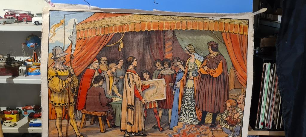 christoffel columbus aan het spaans hof, Antiek en Kunst, Ophalen of Verzenden