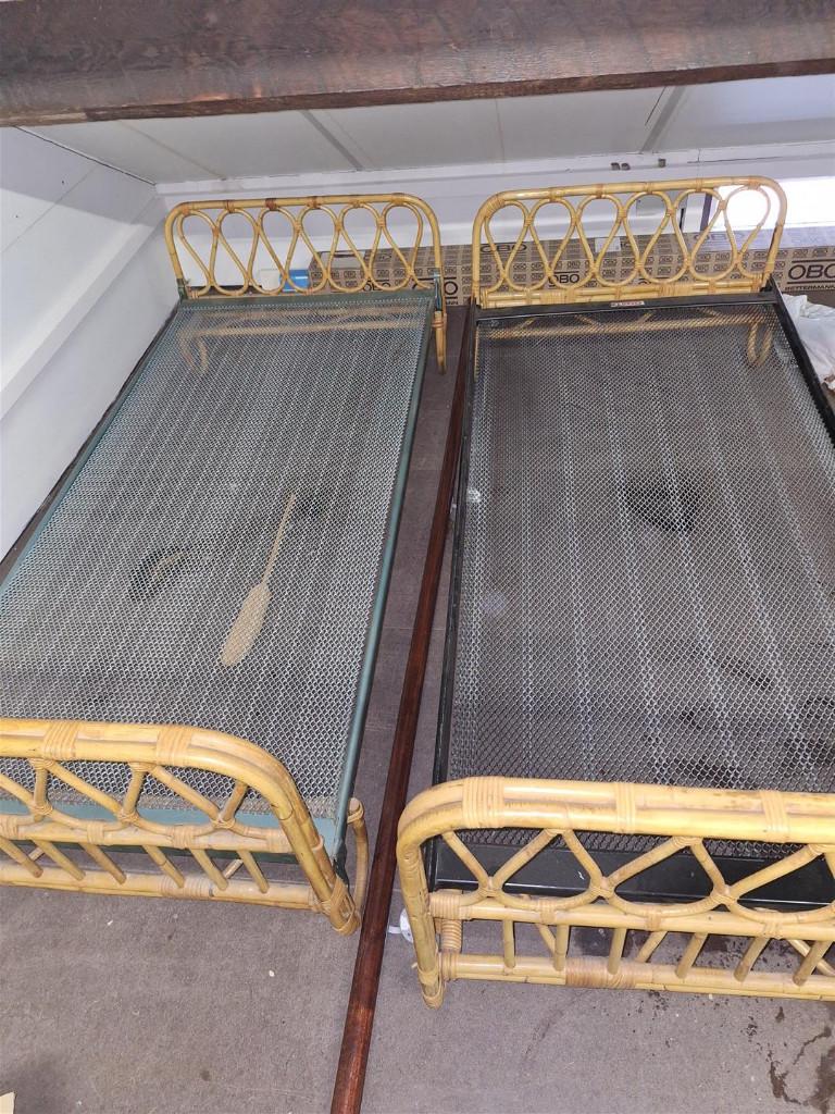 bamboe bedden, Ophalen, Gebruikt, 90 cm, Eenpersoons