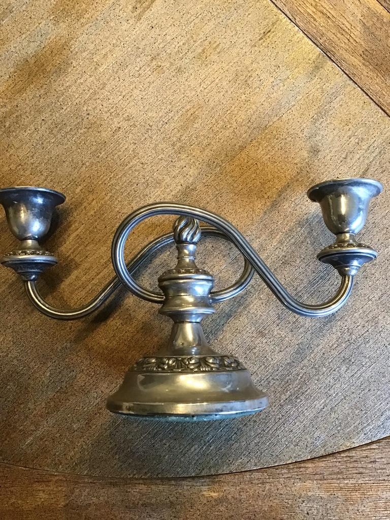 Vintage Ianthe of England, verzilverd – Floral design, Antiek en Kunst, Ophalen of Verzenden, Overige materialen