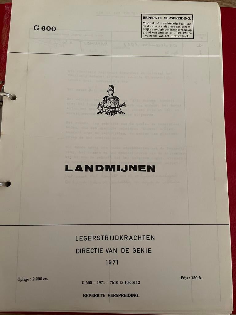 ABL Reglement: Landmijnen G600, Motoren, Ophalen of Verzenden