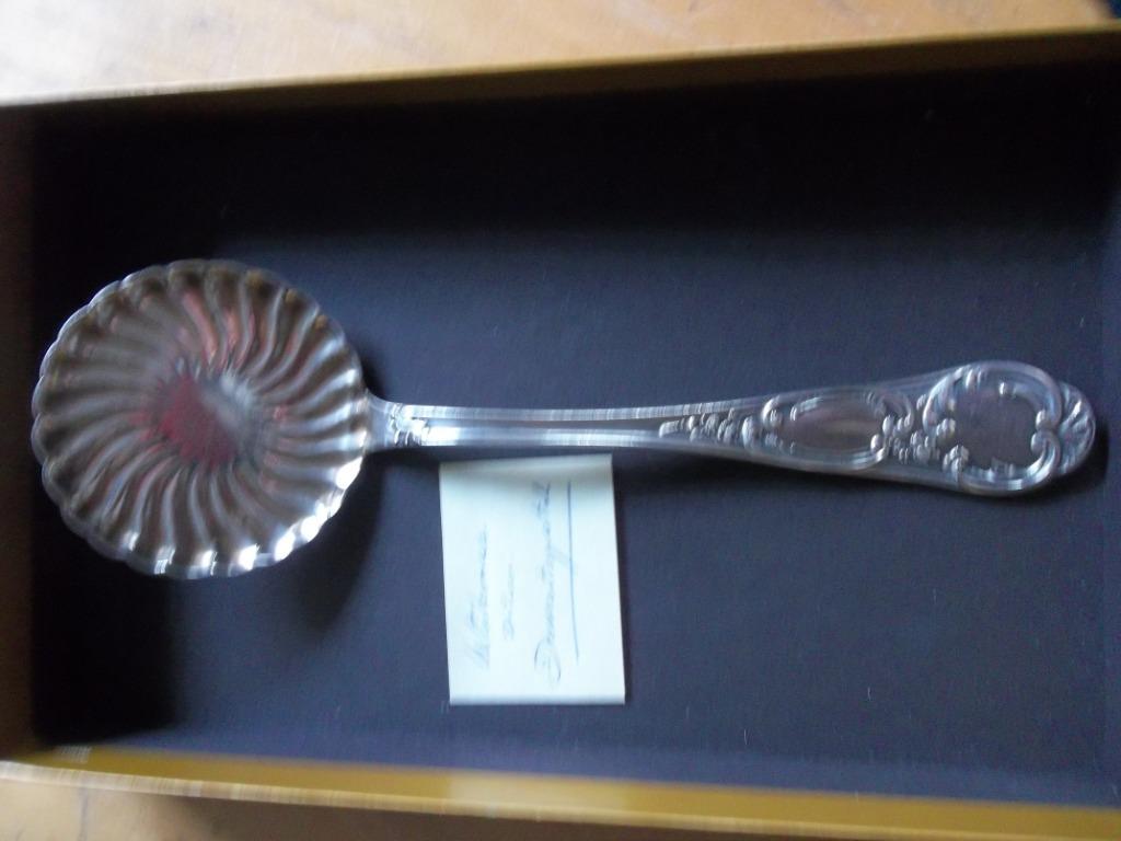 Wiskemann prachtige dessertspatel florale motief art nouveau, Antiquités & Art, Enlèvement ou Envoi