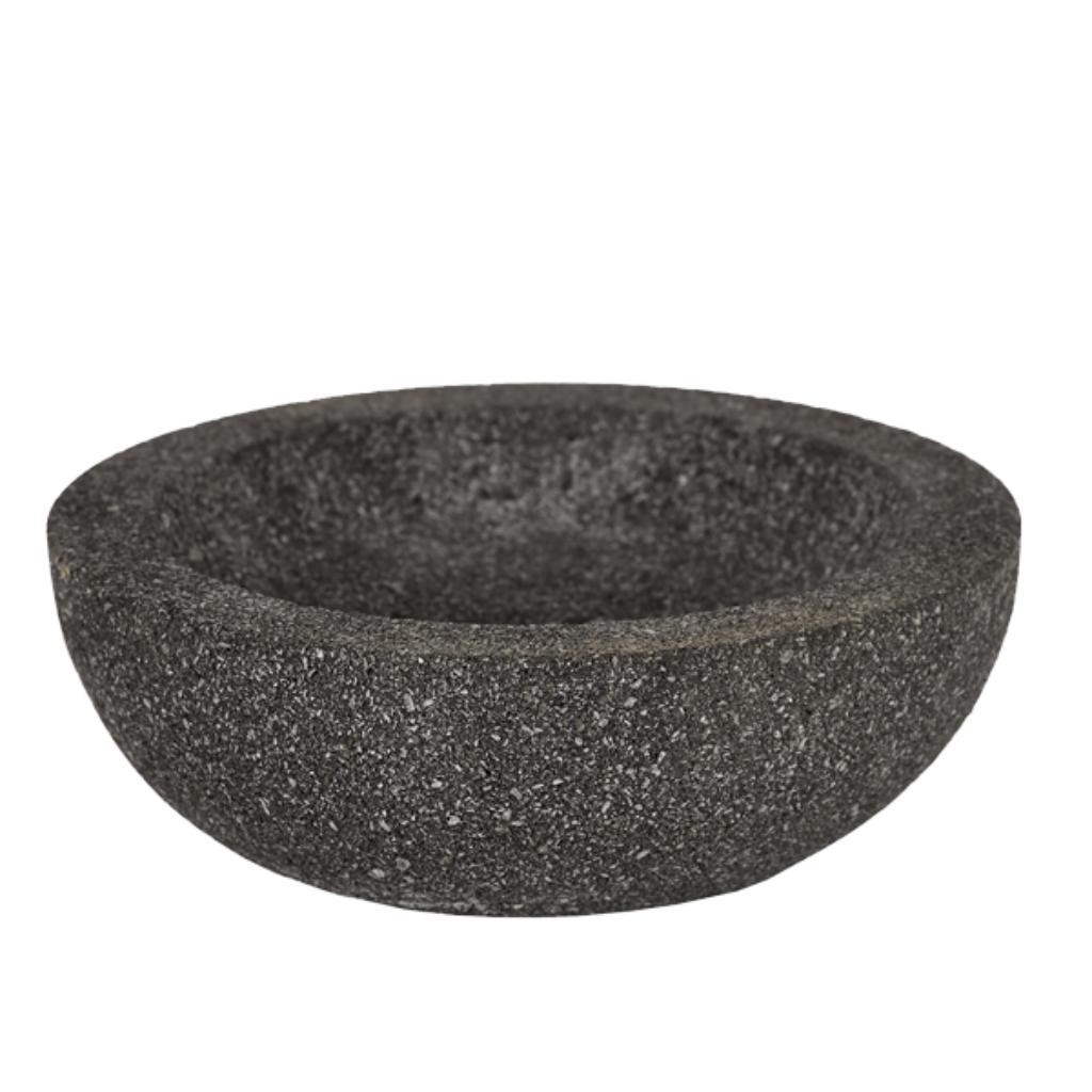 kom in lavasteen diam 14 x5cm (pols potten), Overige materialen, Schaal, Rond, Nieuw