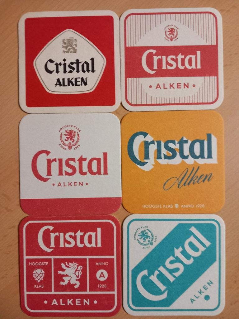 Bierviltjes Cristal Alken (325), Ophalen of Verzenden, Zo goed als nieuw