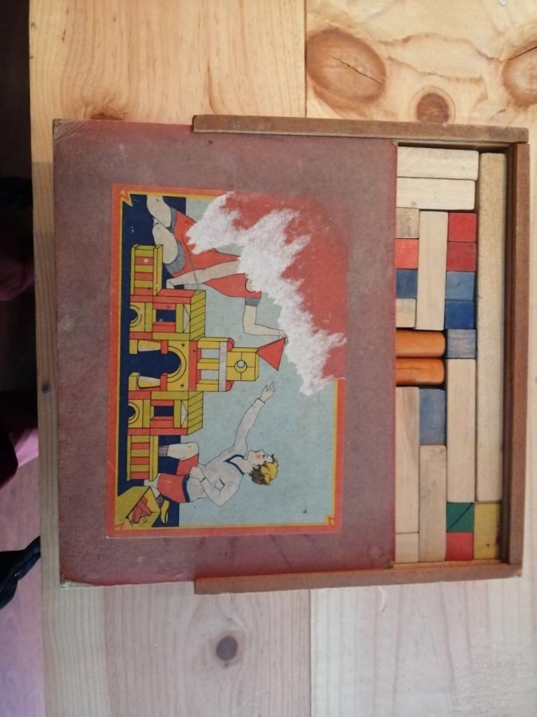 ancien jeu de construction en bois, Enlèvement ou Envoi