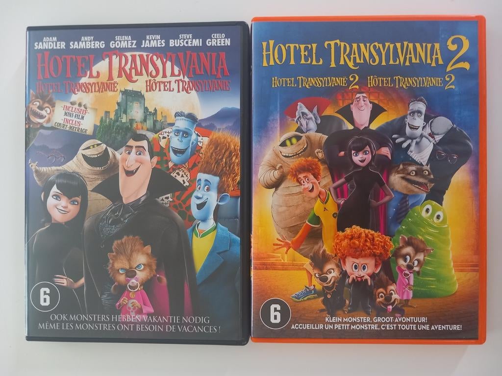 2 Tekenfilms van Hotel Transylvania (Deel 1 en 2), Cd's en Dvd's, Ophalen of Verzenden, Zo goed als nieuw