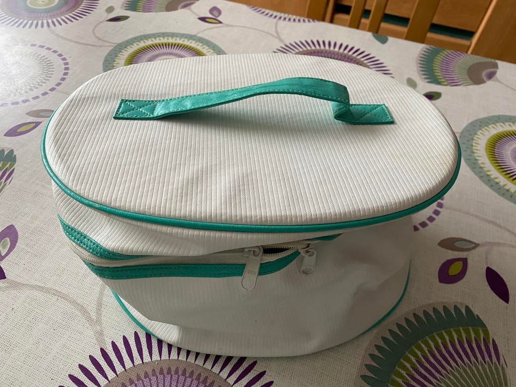 Beauty case Jean Piaubert – Blanc & Vert, Bijoux, Sacs & Beauté, Boîtes de maquillage & Beauty case, Comme neuf, Enlèvement ou Envoi