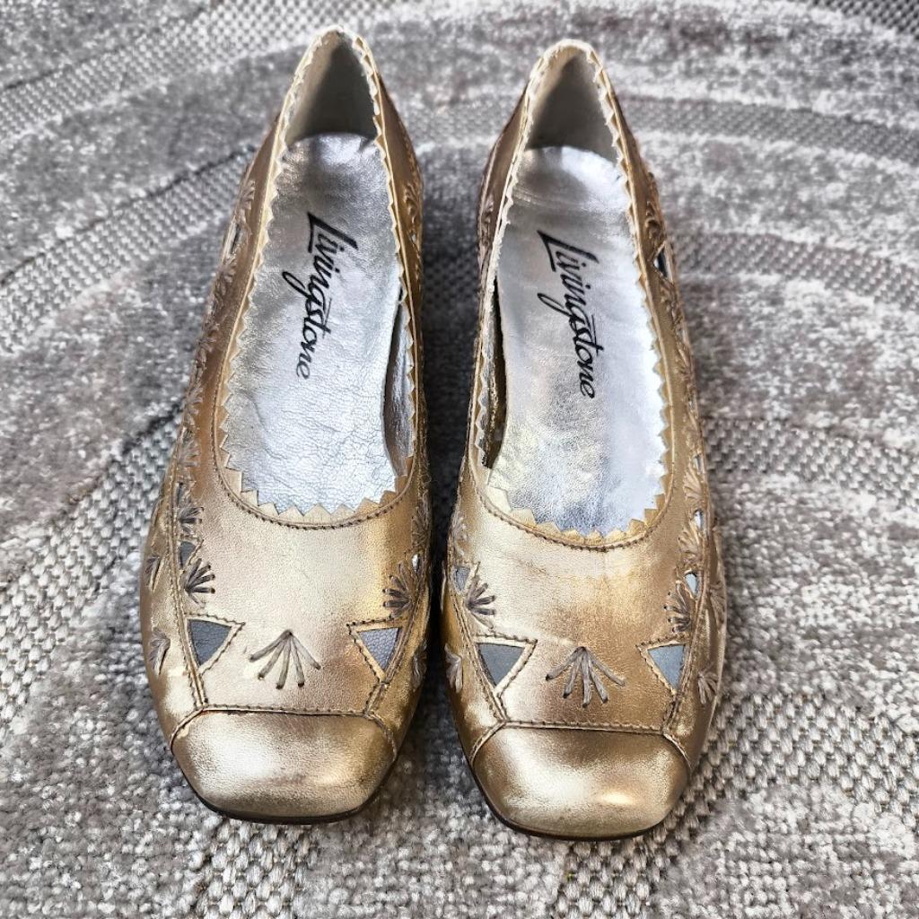 Livingstone Gold - Mules en bronze non portées UK 3 eu 36, Enlèvement ou Envoi