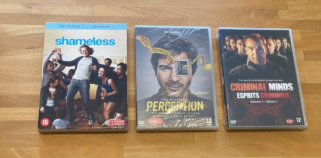 Seizoen 1 van Shameless, Perception en Criminal Minds, Cd's en Dvd's, Ophalen