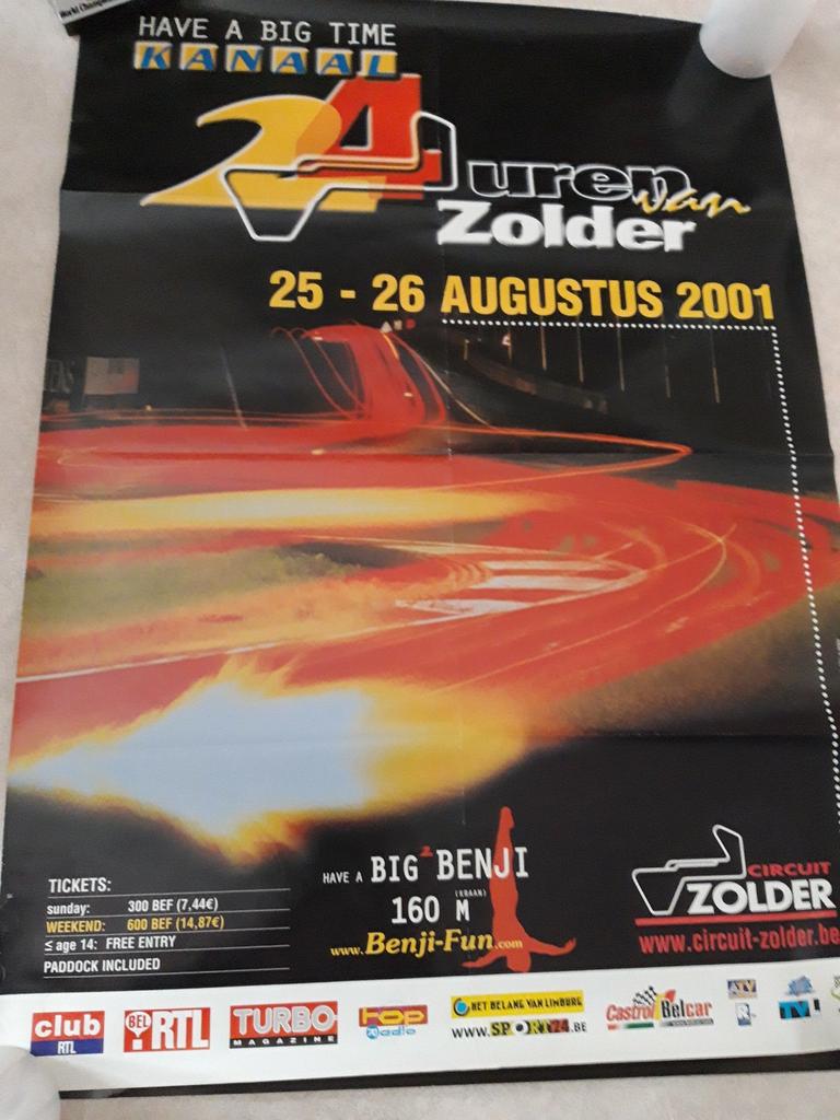 Circuit Zolder. Affiches 24H Zolder en andere