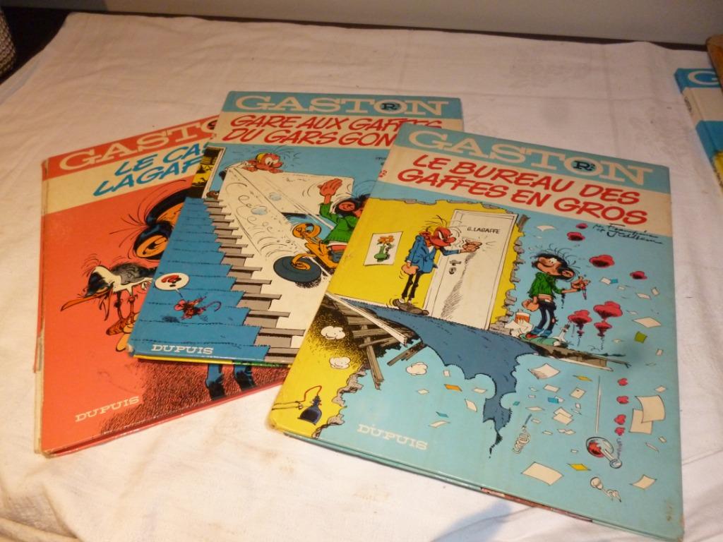 3 livres BD GASTON Dupuis par Franquin GASTON ALBUM, Enlèvement ou Envoi