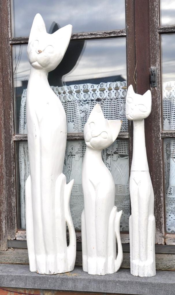 trilogie de chat en bois, Maison & Meubles, Enlèvement ou Envoi, Utilisé