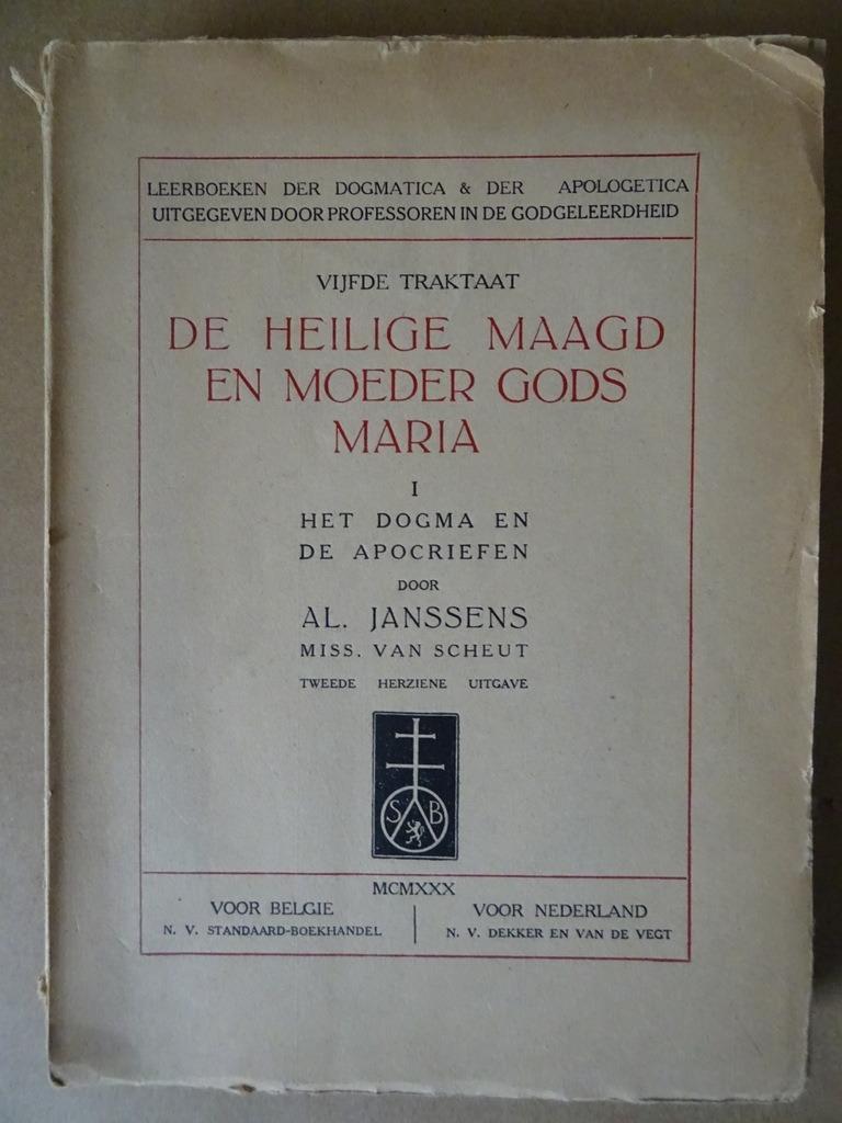 Vijfde Traktaat De Heilige maagd en Moeder Gods Maria 1930, Christendom | Katholiek, Ophalen of Verzenden, Zo goed als nieuw, AL. Janssens