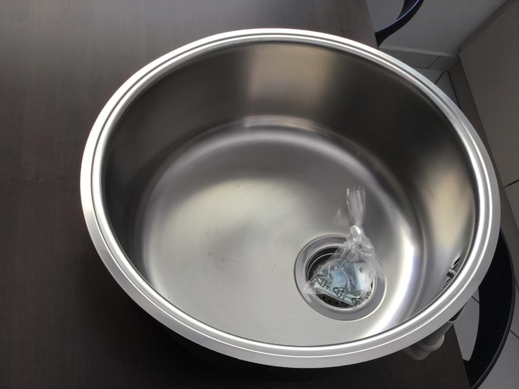Évier rond inox, Enlèvement, Neuf, Autres couleurs