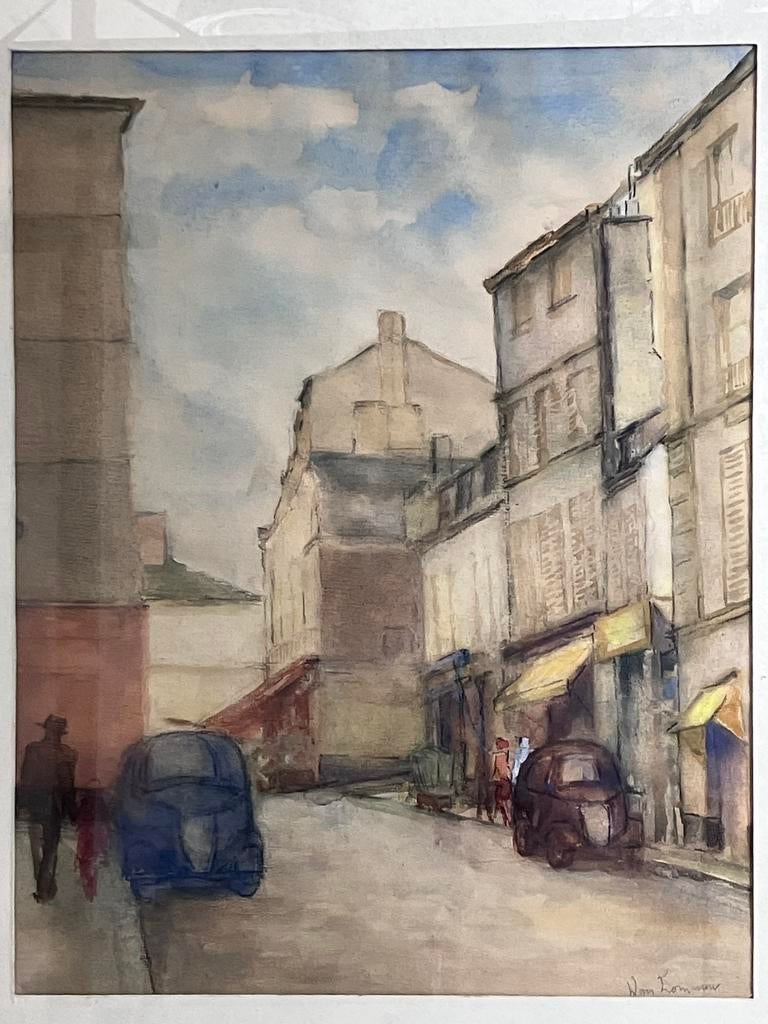 Aquarel Lommers (?), Ophalen of Verzenden