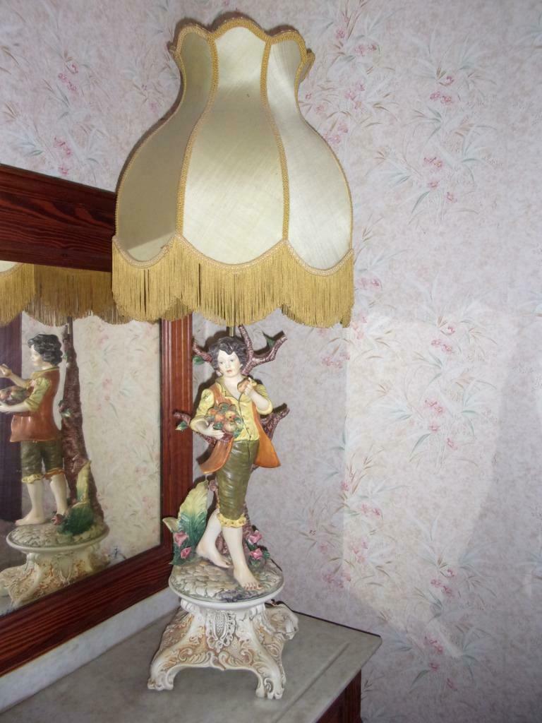 grand lampadaire en biscuit numéroté, Enlèvement ou Envoi, Utilisé