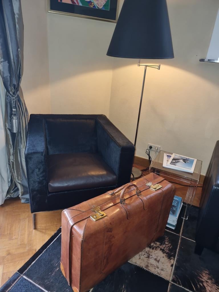 Valise marque italienne PRINCIPE/full cuir/top/quasi neuve, Enlèvement, Comme neuf, Cuir
