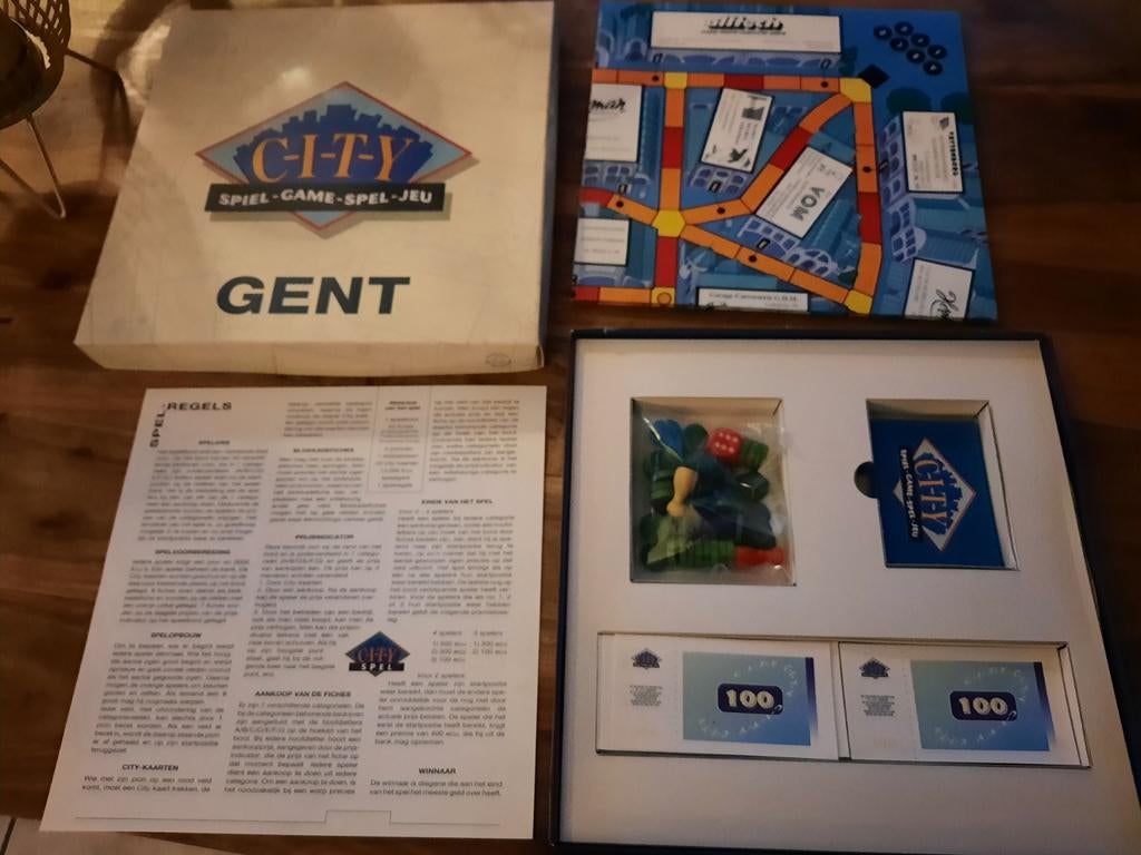 Gezelschapsspel - City Gent - voor2 - 3 - 4 spelers, Ophalen of Verzenden, Nieuw