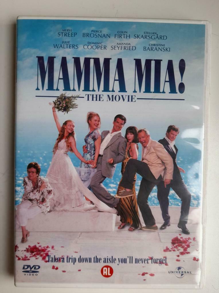 DVD Mamma Mia! met Merryl Streep, Alle leeftijden, Ophalen of Verzenden, Zo goed als nieuw, Actiekomedie