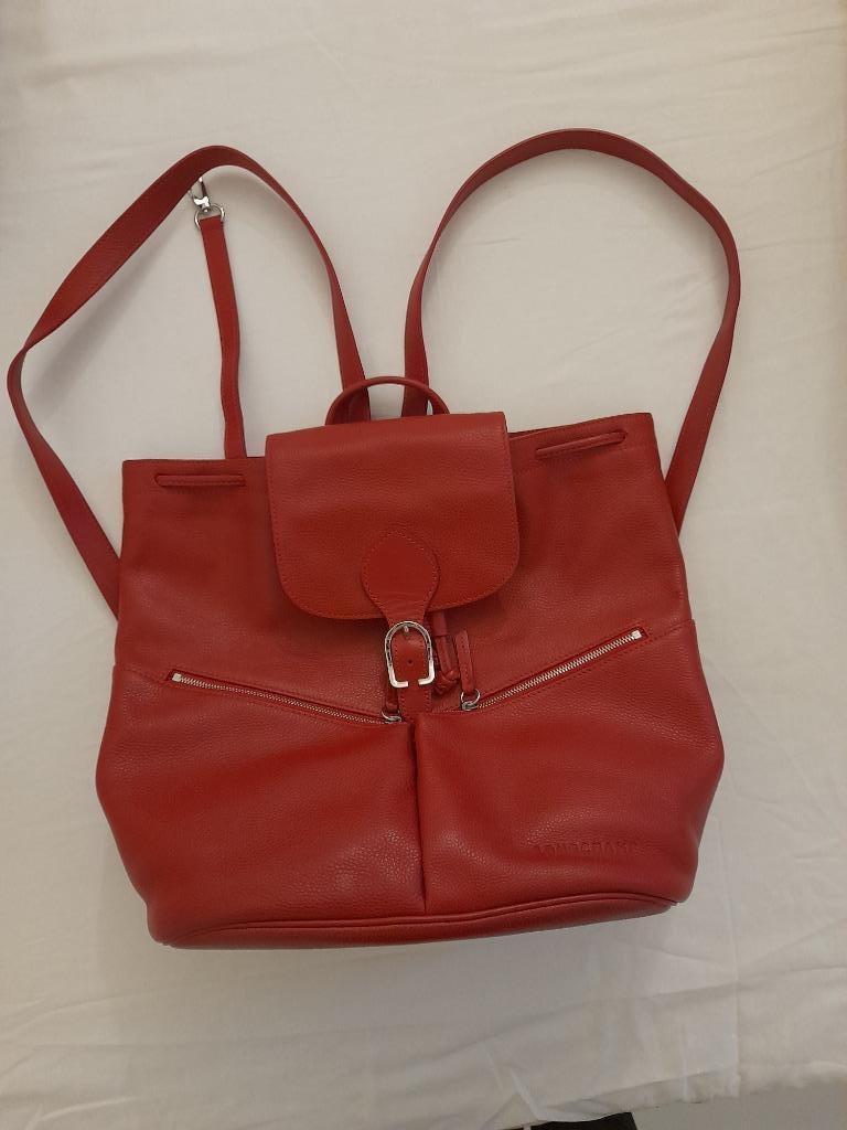 Longchamp rugzak, Ophalen, Zo goed als nieuw, Rood