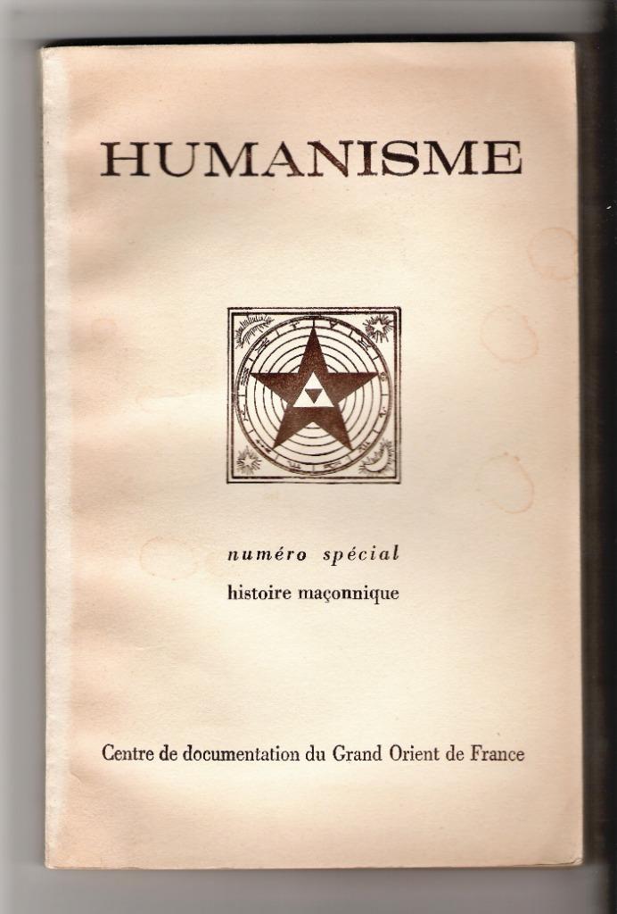 HUMANISME - numéro spécial - histoire maçonnique, Enlèvement ou Envoi, Utilisé