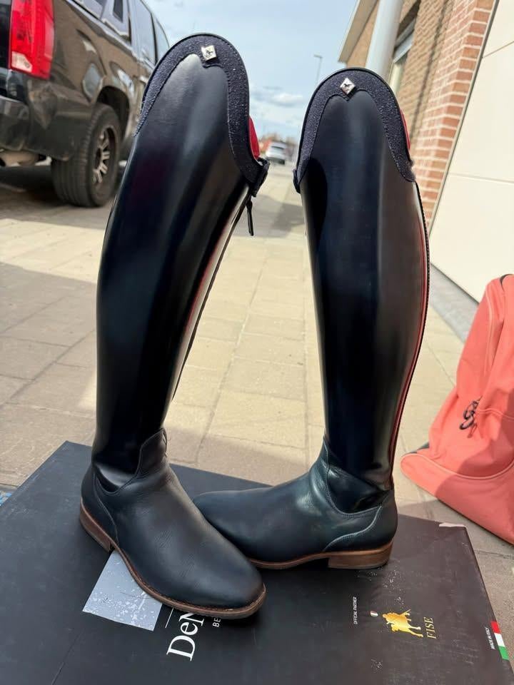 Bottes de dressage de luxe De Niro Bellini, presque neuves !, Hobby & Loisirs créatifs, Hobby & Loisirs Autre, Comme neuf, Enlèvement ou Envoi