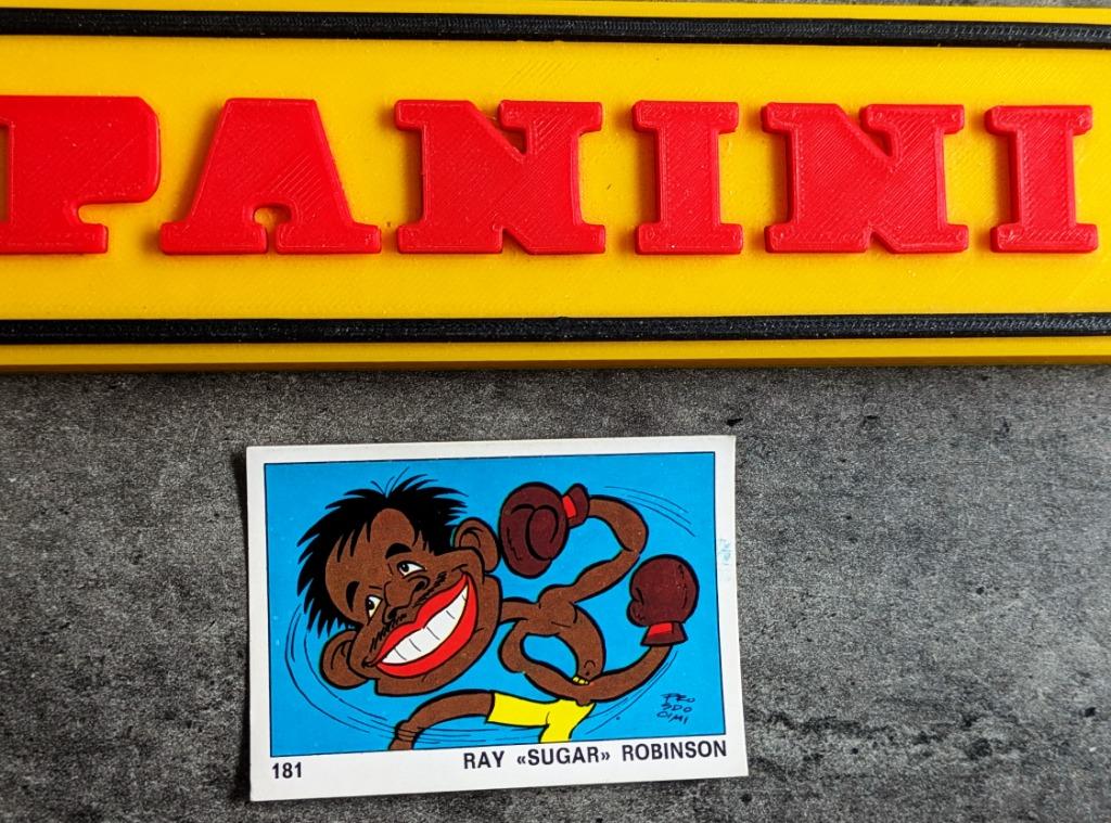 PANINI OK VIP    RAY SUGAR ROBINSON  NR 181 STICKER ongebrui, Verzenden, Sticker